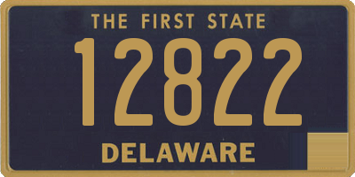 DE license plate 12822