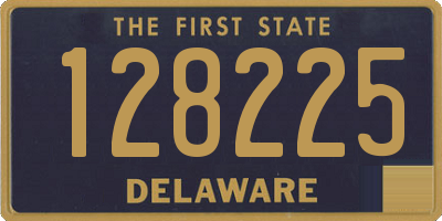 DE license plate 128225