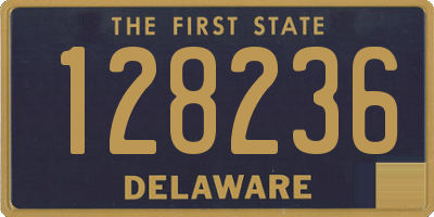 DE license plate 128236