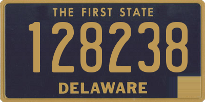 DE license plate 128238