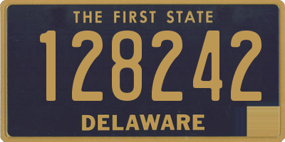 DE license plate 128242