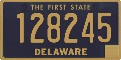 DE license plate 128245