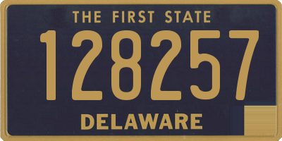 DE license plate 128257