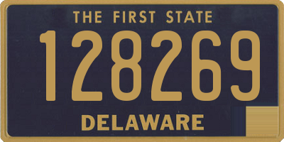 DE license plate 128269