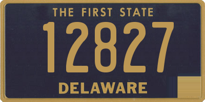 DE license plate 12827