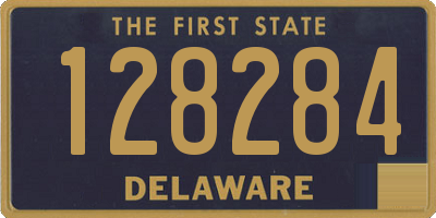 DE license plate 128284