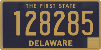 DE license plate 128285