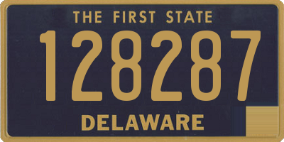 DE license plate 128287