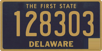 DE license plate 128303