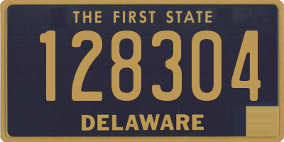 DE license plate 128304