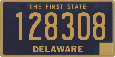 DE license plate 128308