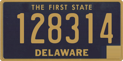 DE license plate 128314