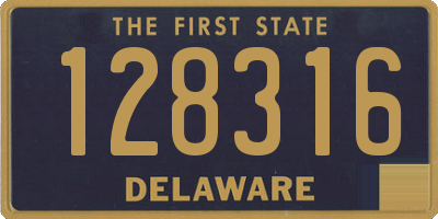 DE license plate 128316