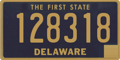 DE license plate 128318