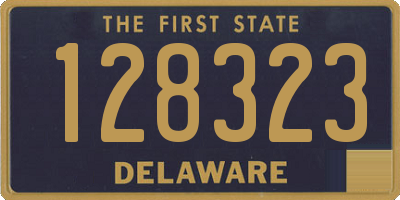 DE license plate 128323