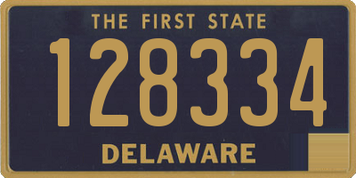 DE license plate 128334