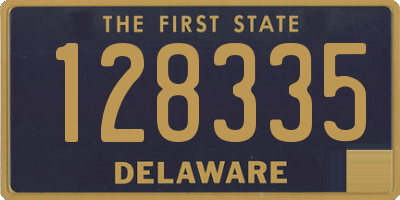 DE license plate 128335