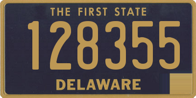 DE license plate 128355