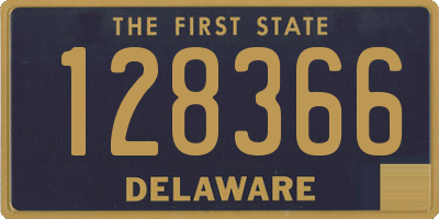 DE license plate 128366