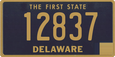 DE license plate 12837