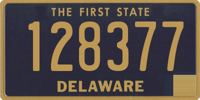 DE license plate 128377