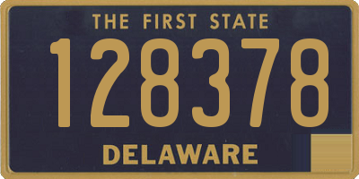 DE license plate 128378