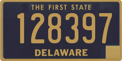 DE license plate 128397