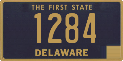 DE license plate 1284