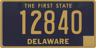 DE license plate 12840