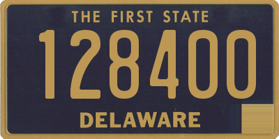 DE license plate 128400