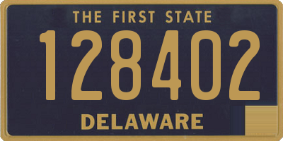 DE license plate 128402