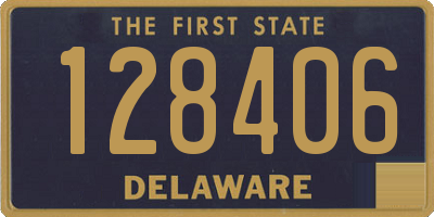 DE license plate 128406