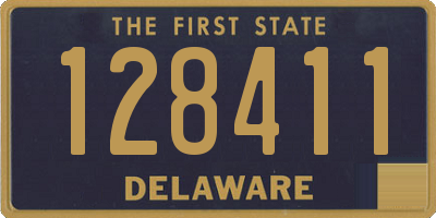 DE license plate 128411