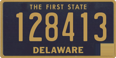 DE license plate 128413