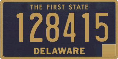 DE license plate 128415