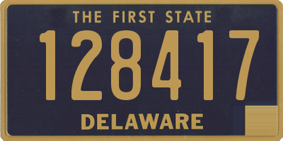 DE license plate 128417