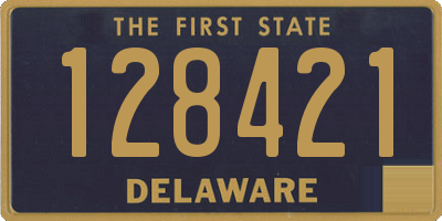 DE license plate 128421