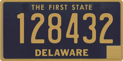 DE license plate 128432