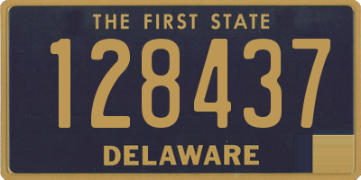 DE license plate 128437