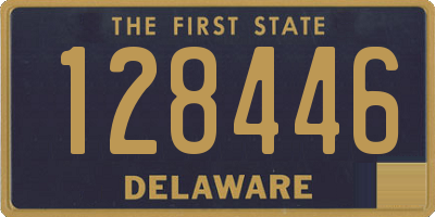 DE license plate 128446