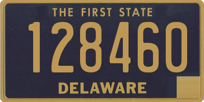 DE license plate 128460