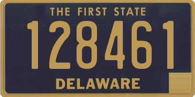 DE license plate 128461