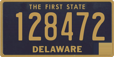 DE license plate 128472