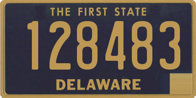 DE license plate 128483