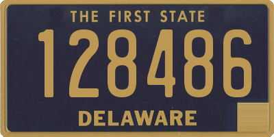 DE license plate 128486