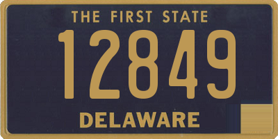 DE license plate 12849