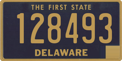 DE license plate 128493