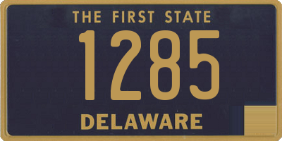 DE license plate 1285