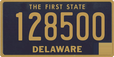 DE license plate 128500