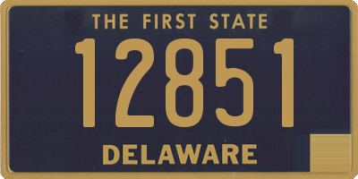 DE license plate 12851